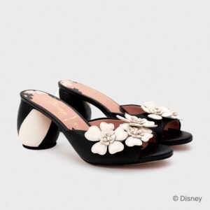 FLOWER PUMP NEGRO HUESO