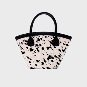 SASKIA TRAPEZE BAG HUESO NEGRO