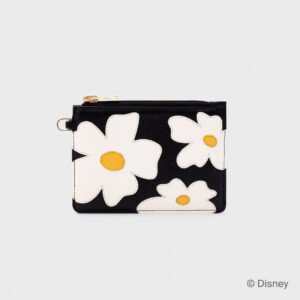 TARJETERO CON ASA WILDWOOD HEART FLOWERS NEGRO