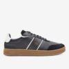 Zapatilla De Cuero Negro 1UIS001