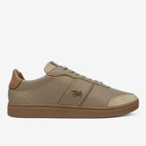 Zapatilla De Cuero Vison 1UIS001