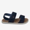Sandalia Flat De Hombre Mostaza/Azul 2GCC81