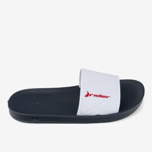 Sandalia Slider De Hombre Negro/Blanco 2RDG78
