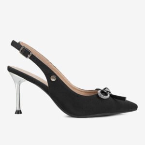 Zapatos Dama Negro Satinado 2YT122