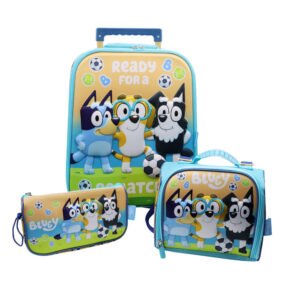 Set Maleta Con Ruedas + Lonchera + Cartuchera Bluey 6BLU2120002