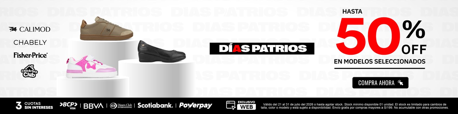 El 2do par con 50% de descuento